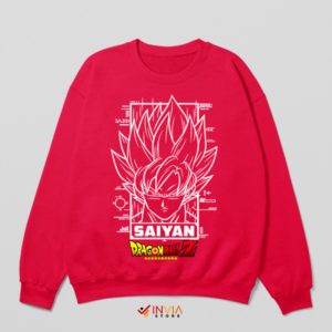 The DNA of a Legend Goku Saiyan Red Sweatshirt