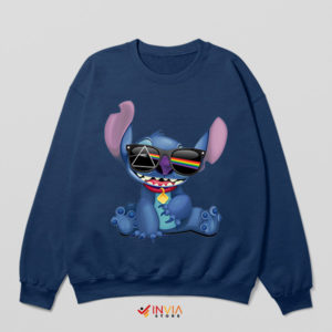 The Dark Side Moon with a Stitch Navy Sweatshirt