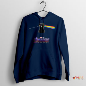 The Dark Side of Thanos Pink Floyd Navy Hoodie