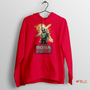 The Dark Side with Boba Fett Red Hoodie