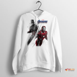 The Final Captain America And Iron Man White Hoodie