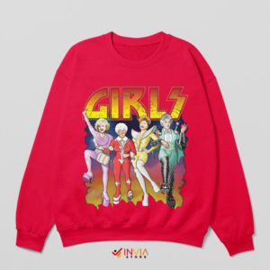 The Golden Girls Rock On Kiss Red Sweatshirt