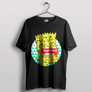 The Good Trippy Bart Cartoon Black T-Shirt