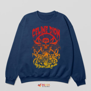 The Heart of Celine Dion Music Navy Sweatshirt