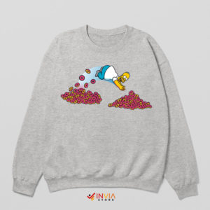 The Joy of Donuts Homer Lover Sport Grey Sweatshirt