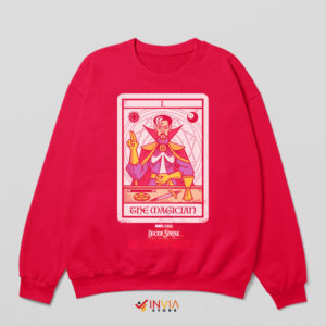 The Magic of Doctor Strange Card Red Sweatshirt