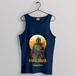 The Mandalorian And The Child Yoda Navy Tank Top