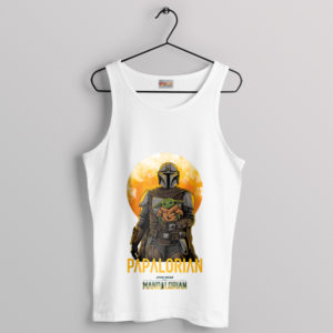 The Mandalorian And The Child Yoda White Tank Top