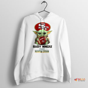 The Mandalorian Grogu 49ers Fan Art White Hoodie