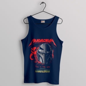 The Mandalorian Make Them Disappear Navy Tank Top