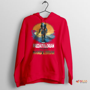 The Mandalorian Predator Alien Red Hoodie