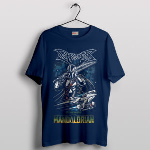 The Mandalorian Weapon Darksaber Navy T-Shirt