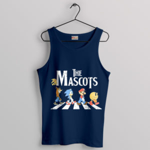 The Mascost Nintendo Abbey Road Navy Tank Top