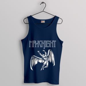 The Moon Knight Comic Led Zeppelin Navy Tank Top