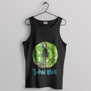 The Movie John Wick Rick Sanchez Black Tank Top