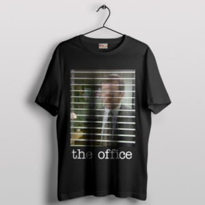 The Office Classic Michael Scott Blinds Black T-Shirt