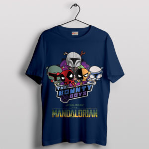 The Powerpuff Bounty Boys Mando Navy T-Shirt