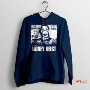 The Professor Money Heist Mastermind Navy Hoodie