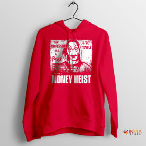 The Professor Money Heist Mastermind Red Hoodie