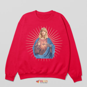 The Saints Jesus Taylor Swift Red Sweatshirt