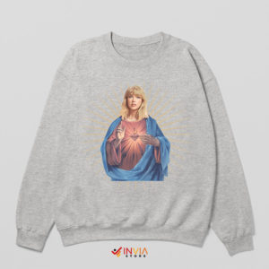 The Saints Jesus Taylor Swift Sport Grey Sweatshirt