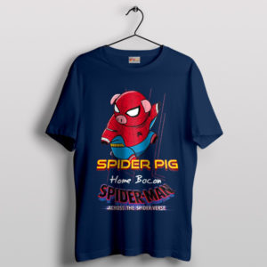 The Spider Verse Spiderpig Navy T-Shirt