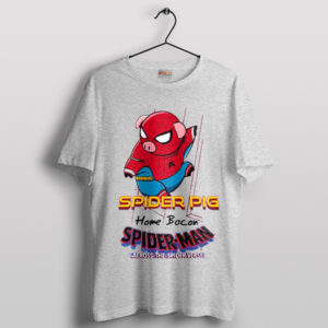 The Spider Verse Spiderpig Sport Grey T-Shirt