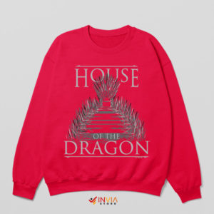 The Throne House of the Dragon Red Sweatshirt