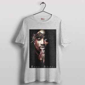 The Ultimate Jesus and Tupac Shakur Sport Grey T-Shirt