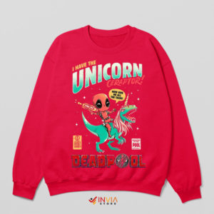 The Unicorn Chronicles Deadpool 3 Red Sweatshirt