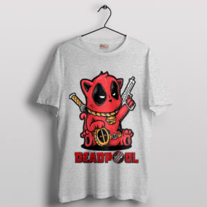 The Wade Wilson Cat Deadpool 3 Sport Grey T-Shirt