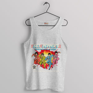 Timeless Music Sgt. Pepper's Art Sport Grey Tank Top