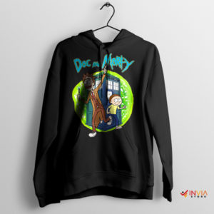 Timey-Wimey Adventure Rick Morty Black Hoodie