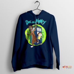 Timey-Wimey Adventure Rick Morty Navy Hoodie