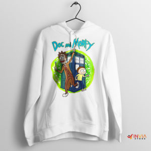 Timey-Wimey Adventure Rick Morty White Hoodie