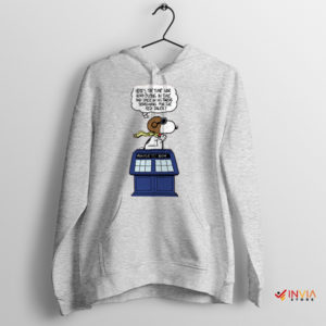 Timey-Wimey Adventure with Snoopy Sport Grey Hoodie