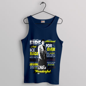 Timey-Wimey Wisdom Fire Ice and Rage Navy Tank Top