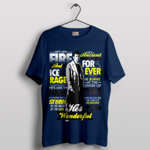 Timey-Wimey with Doctor Who Quotes Navy T-Shirt