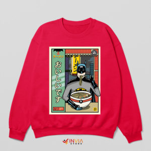 Tokyo Ramen Comic Batman Begins Red Sweatshirt