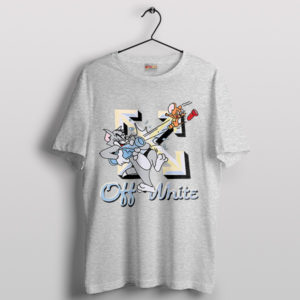 Tom and Jerry Tales Off White Sport Grey T-Shirt