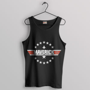 Top Gun 2 Maverick Distressed Black Tank Top