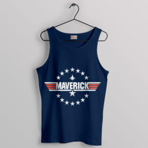 Top Gun 2 Maverick Distressed Navy Tank Top