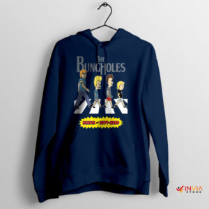 Tour Abbey Road Beavis and Butt-Head Navy Hoodie