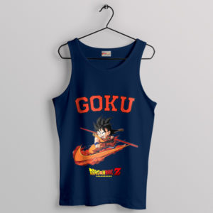 Train Like a Saiyan in Son Goku Nike Navy Tank Top