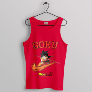 Train Like a Saiyan in Son Goku Nike Red Tank Top