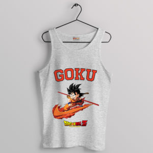 Train Like a Saiyan in Son Goku Nike Sport Grey Tank Top