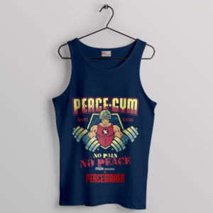 Train Peacemaker Peace Gym Funny Navy Tank Top