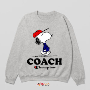 Training Day Laughs Coach Snoopy Sport Grey Sweatshirt