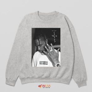 Travis Scott Hype Mode Signature Sport Grey Sweatshirt