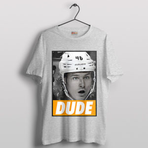 Trevor Zegras The Dude on Ice Sport Grey T-Shirt